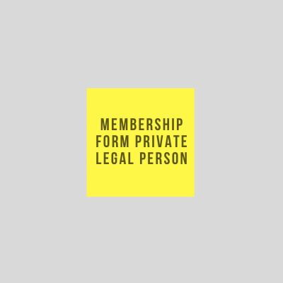 Private legal person membership form