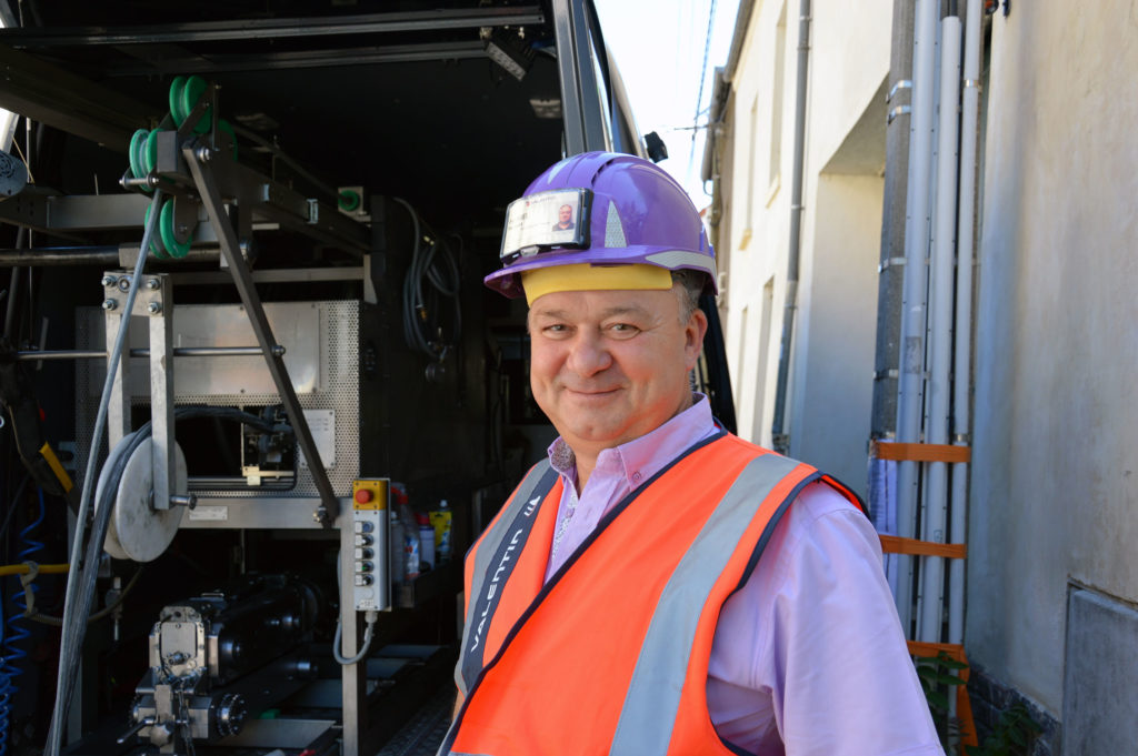 Hubert Hamel, conducteur de travaux Valentin TP